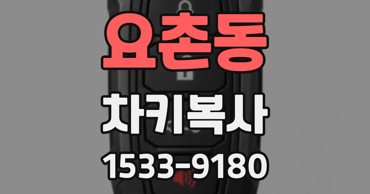 요촌동 차키복사