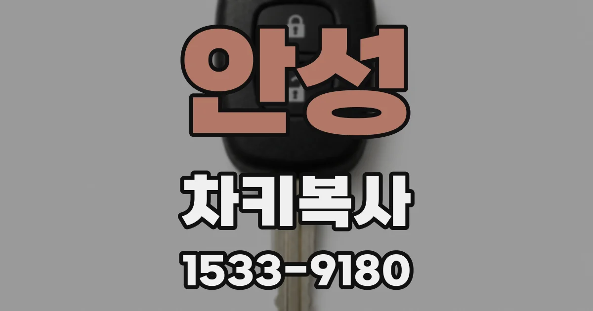 안성 차키복사