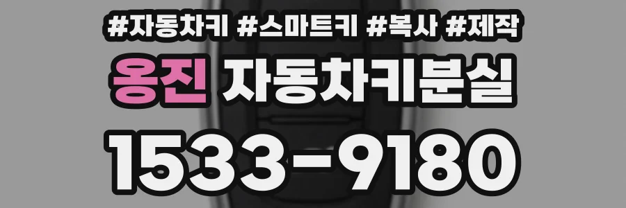 옹진 자동차키분실