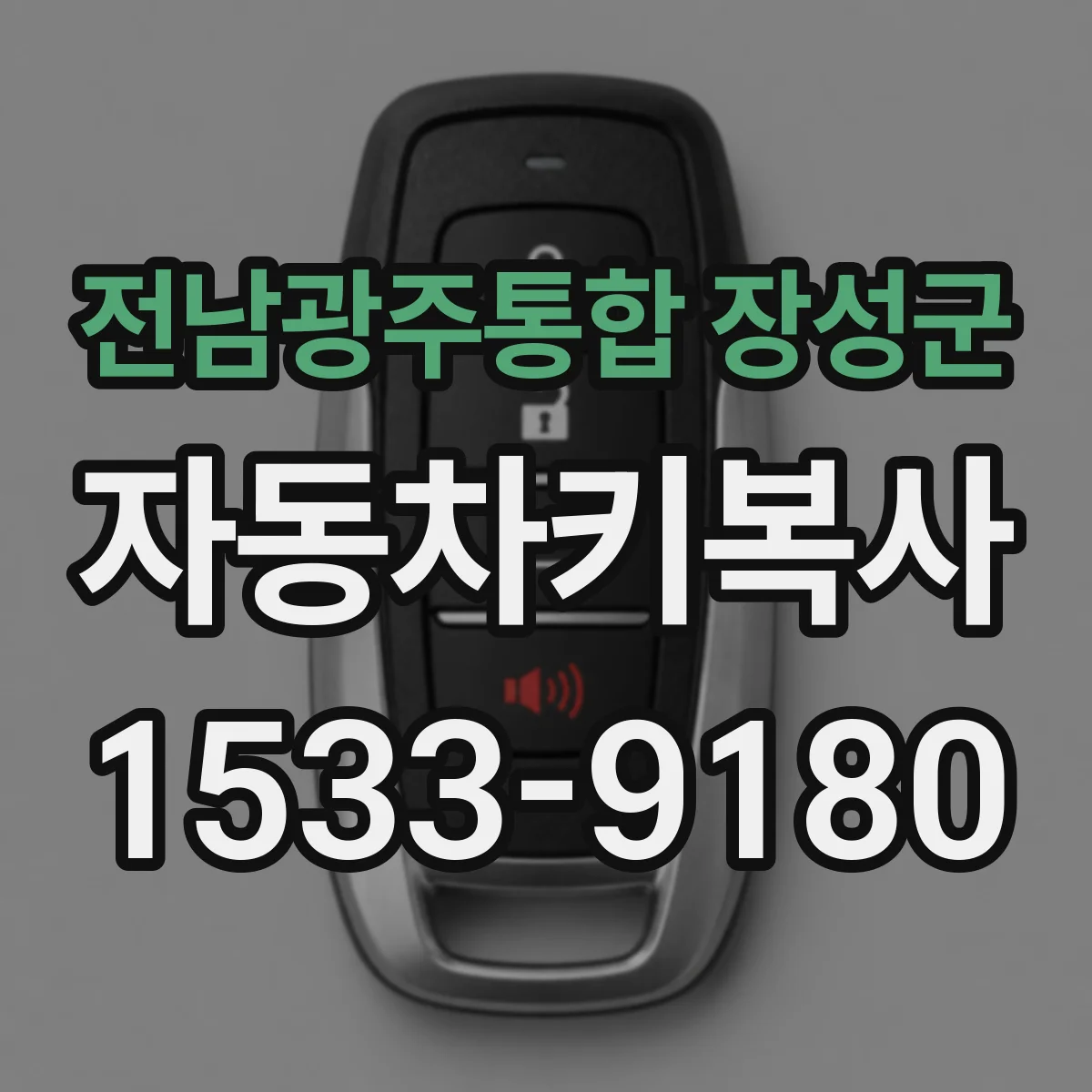 전남광주통합 장성군 자동차키복사