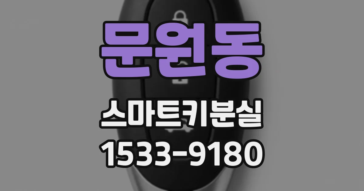 문원동 스마트키분실