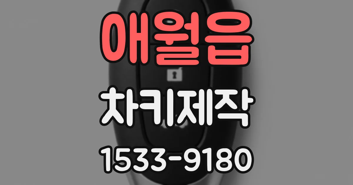 애월읍 차키제작
