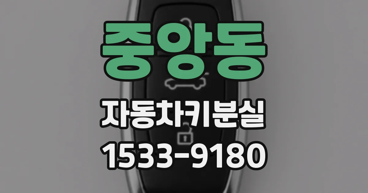 중앙동 자동차키분실