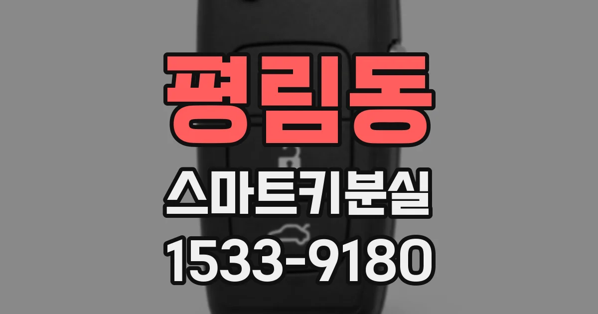 평림동 스마트키분실