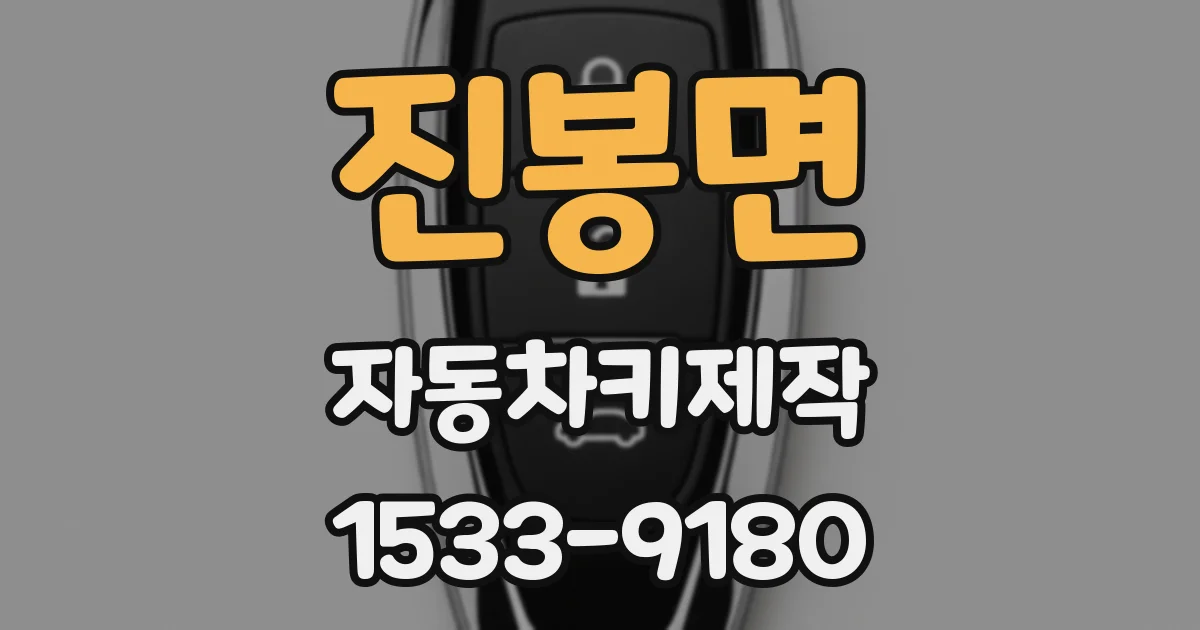 진봉면 자동차키제작
