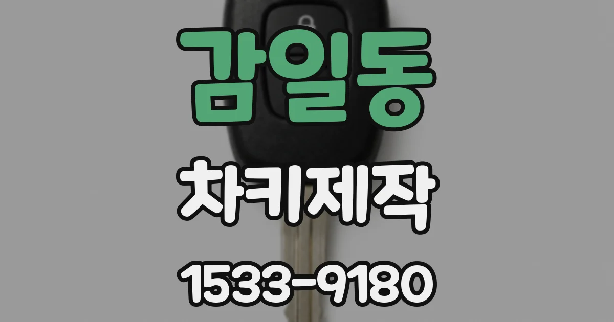 감일동 차키제작