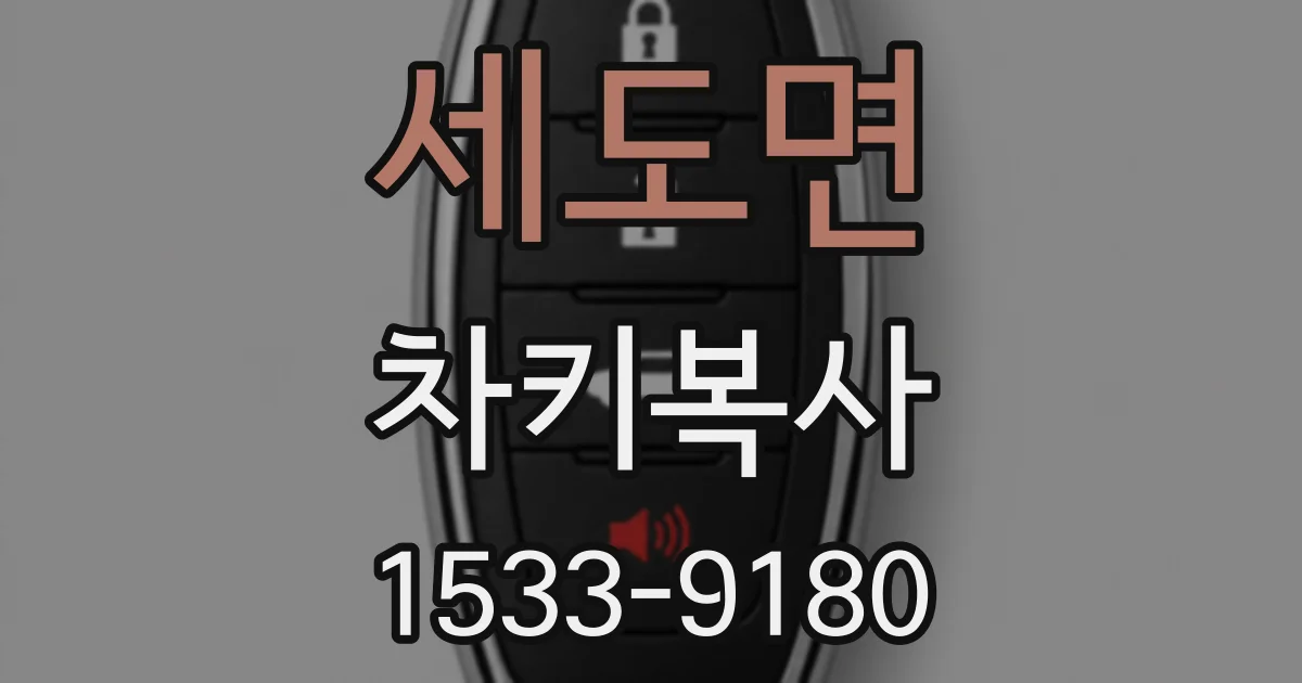세도면 차키복사