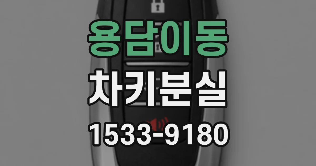 용담이동 차키분실