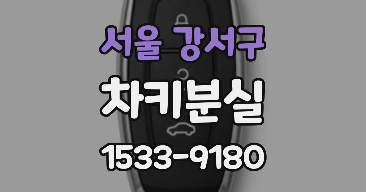 서울 강서구 차키분실