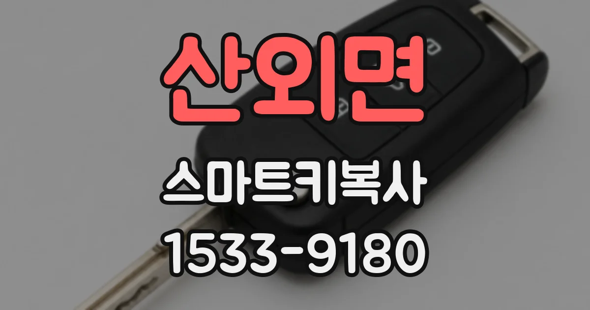 산외면 스마트키복사