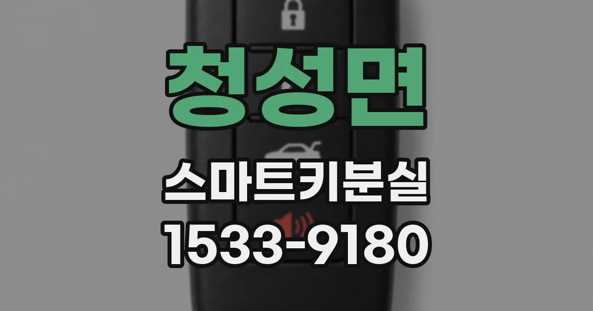 청성면 스마트키분실