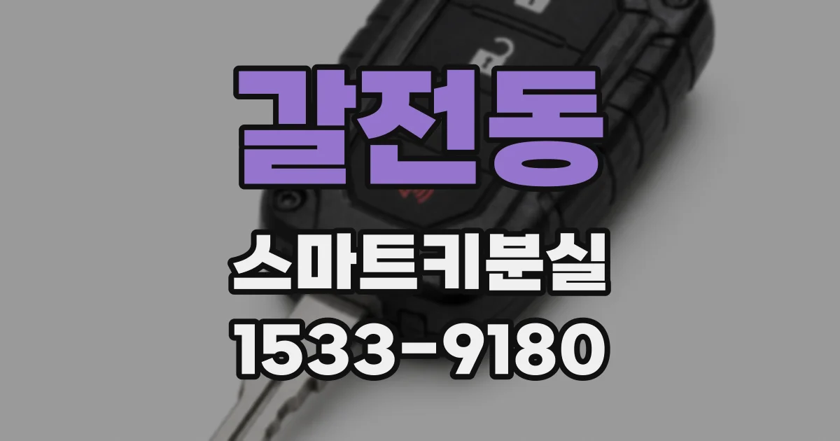 갈전동 스마트키분실