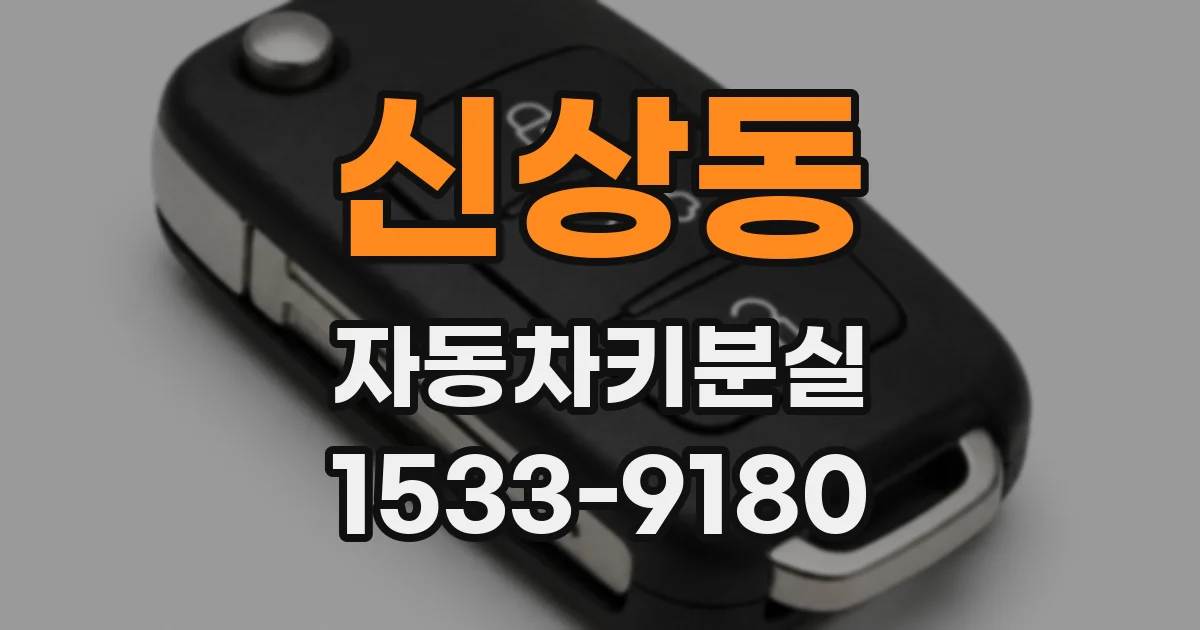 신상동 자동차키분실