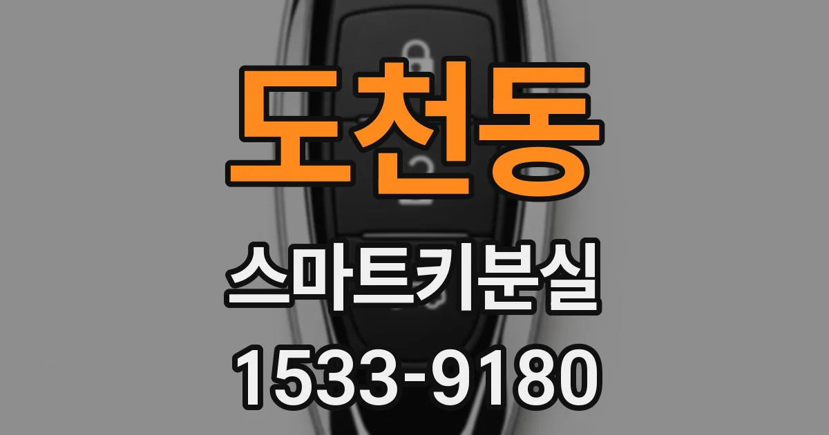 도천동 스마트키분실