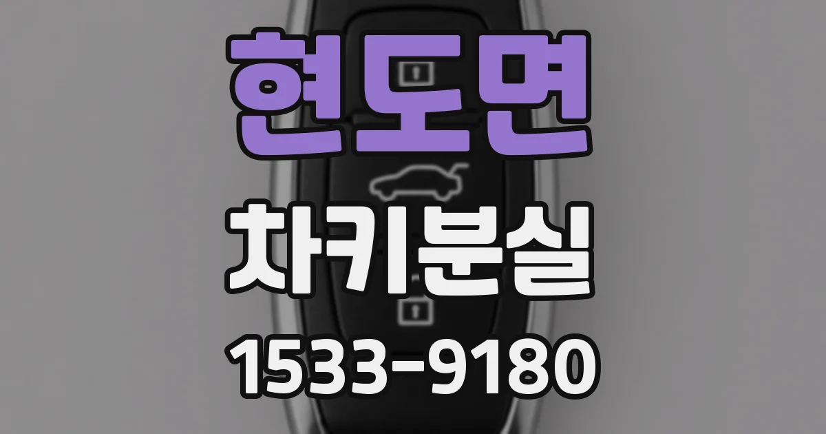 현도면 차키분실