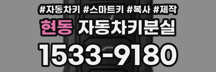 현동 자동차키분실
