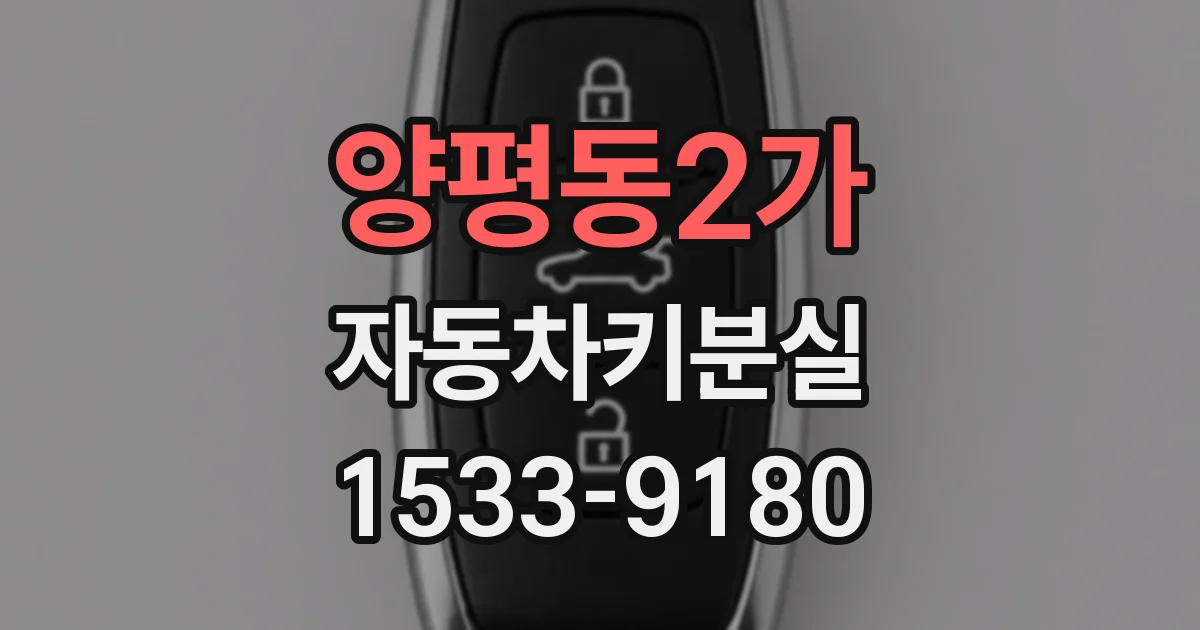 양평동2가 자동차키분실