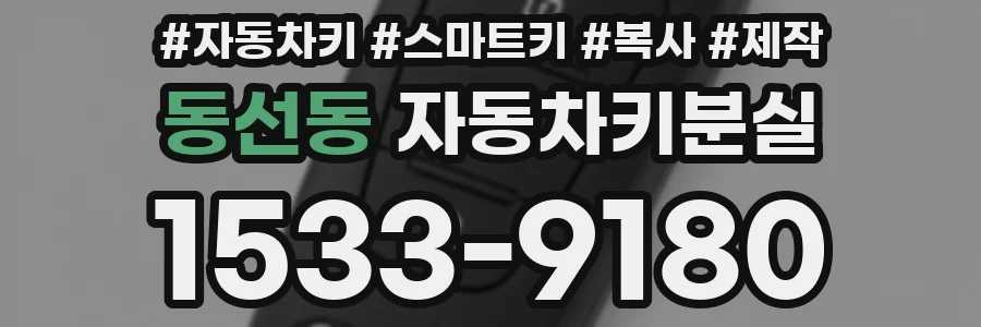 동선동 자동차키분실