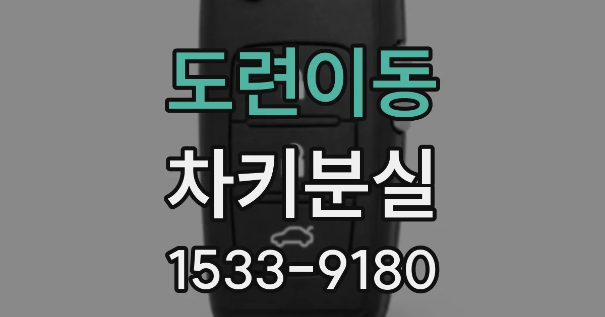도련이동 차키분실