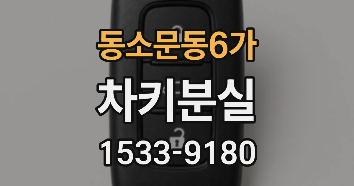 동소문동6가 차키분실