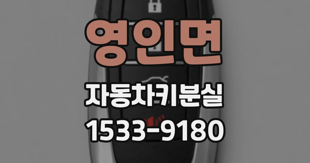 영인면 자동차키분실