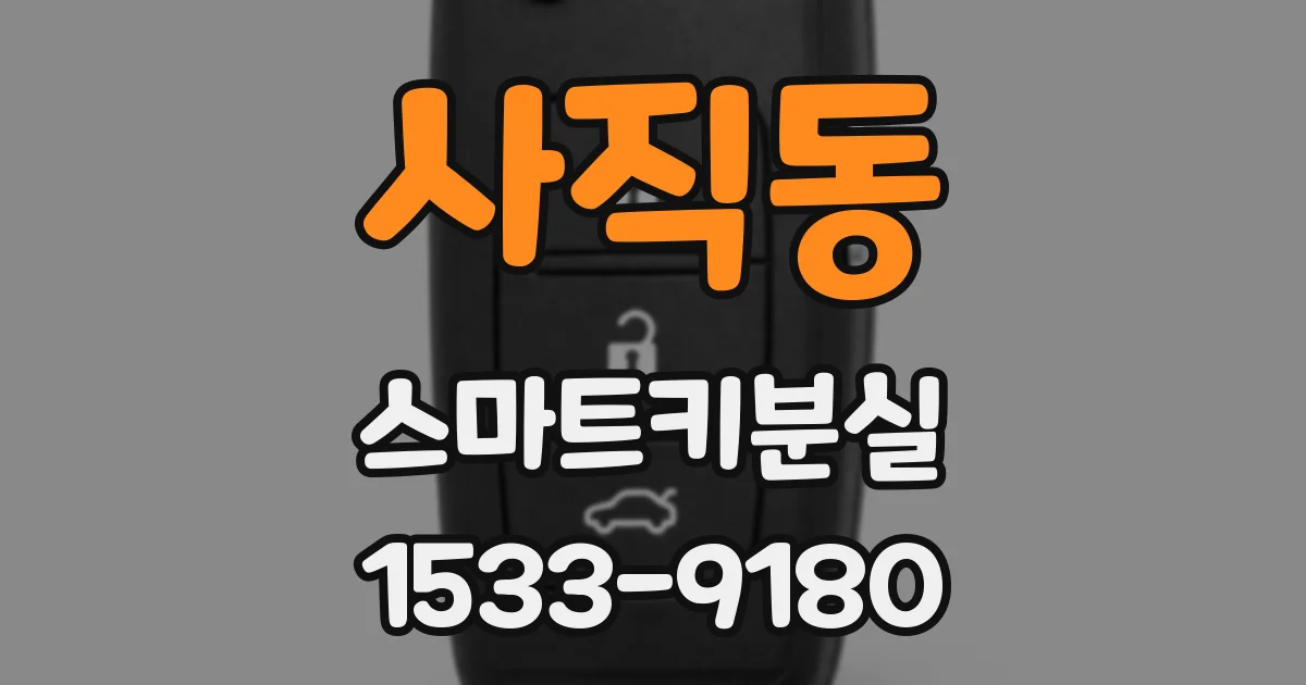 사직동 스마트키분실