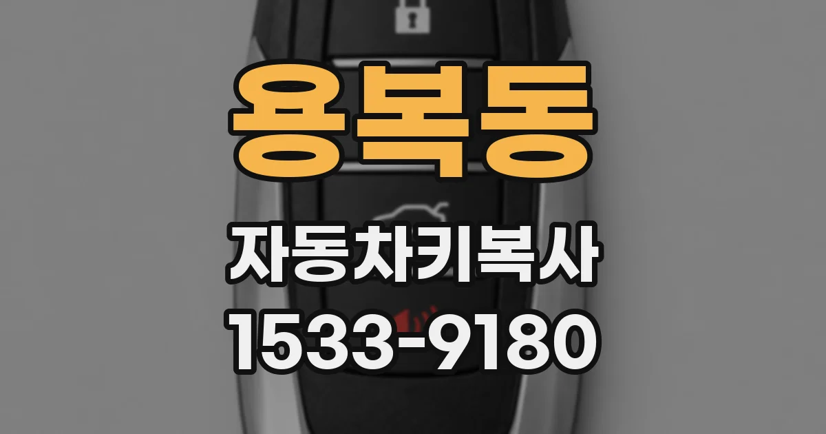 용복동 자동차키복사