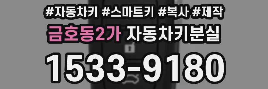 금호동2가 자동차키분실