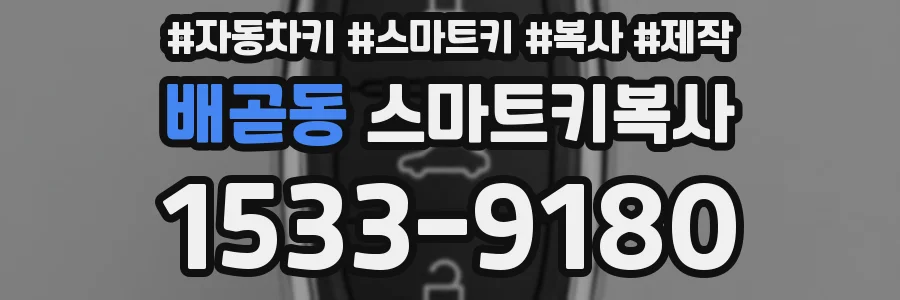 배곧동 스마트키복사