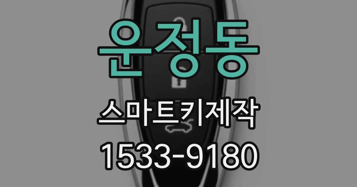 운정동 스마트키제작