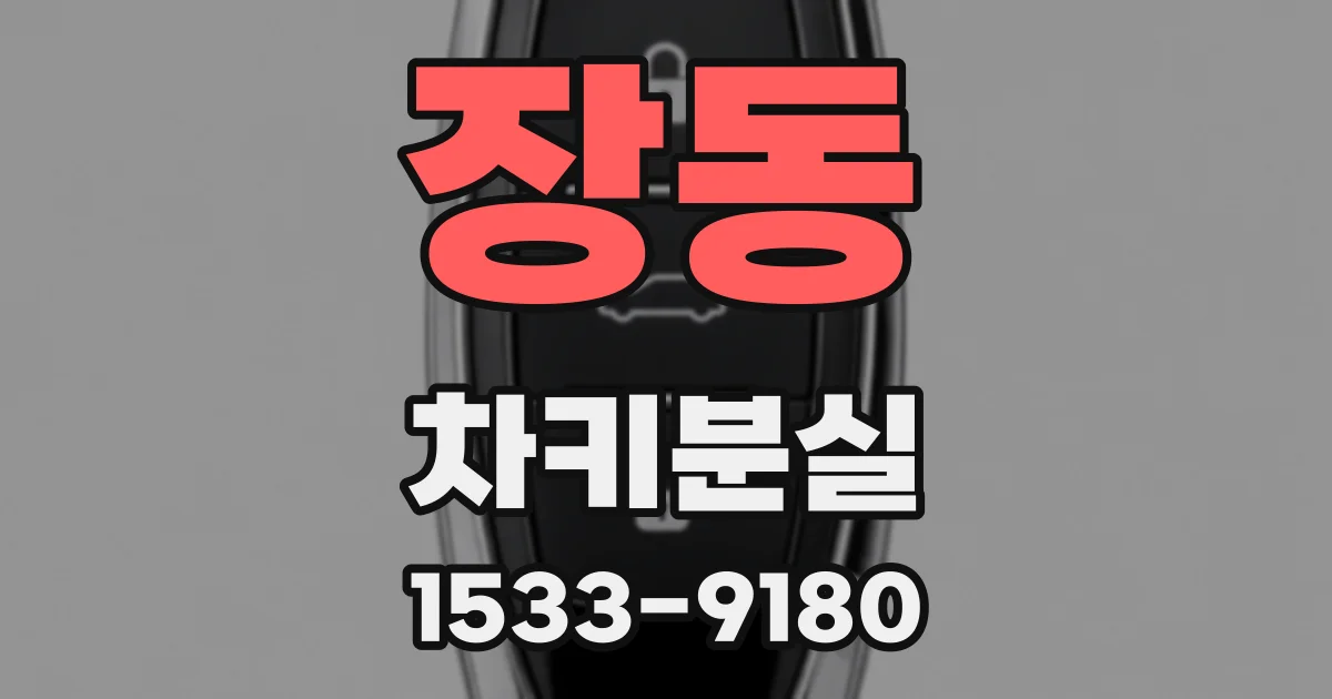 장동 차키분실
