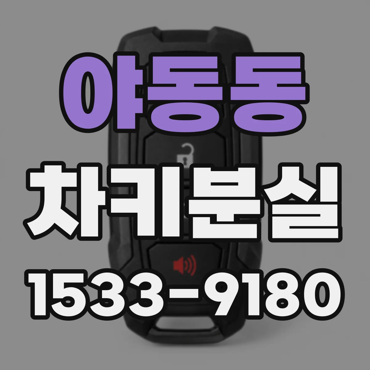 야동동 차키분실