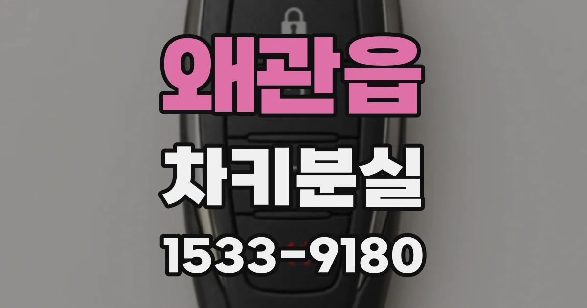 왜관읍 차키분실