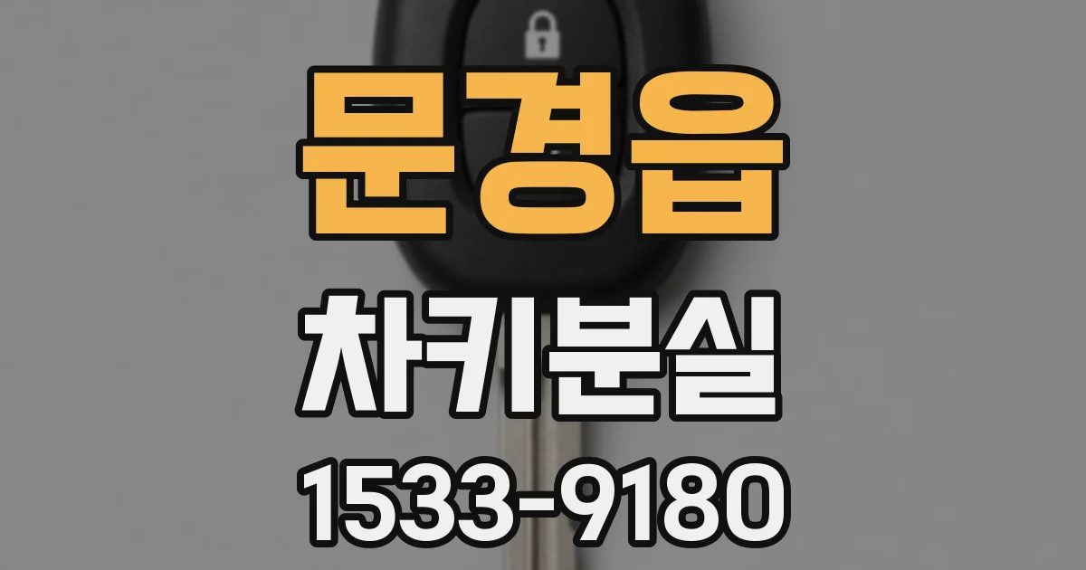 문경읍 차키분실