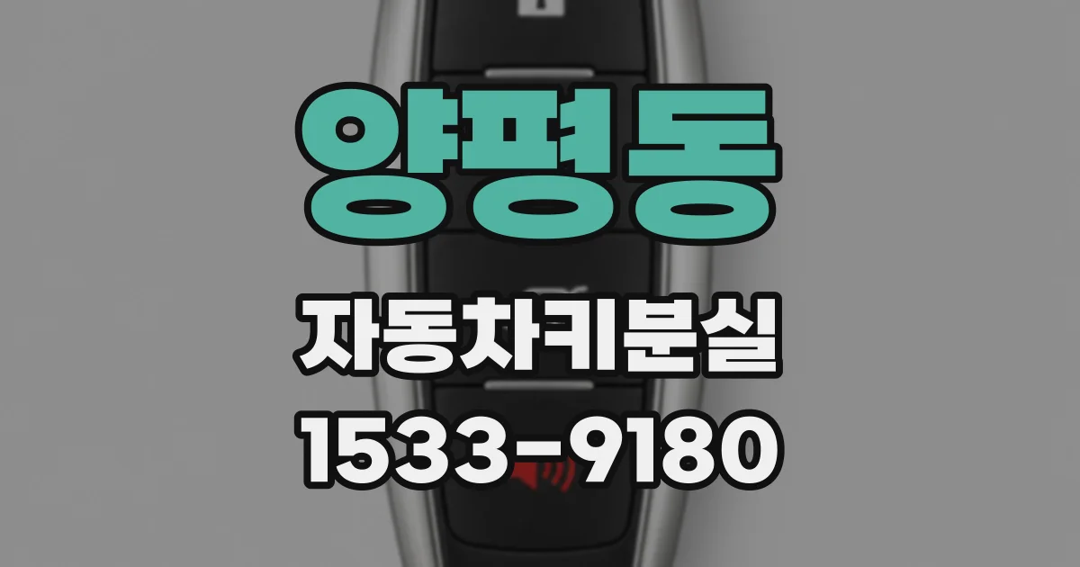 양평동 자동차키분실