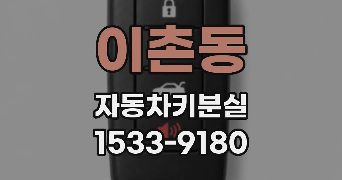 이촌동 자동차키분실
