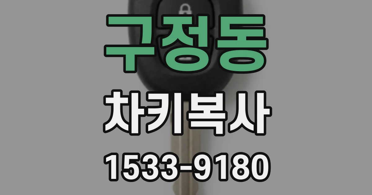구정동 차키복사