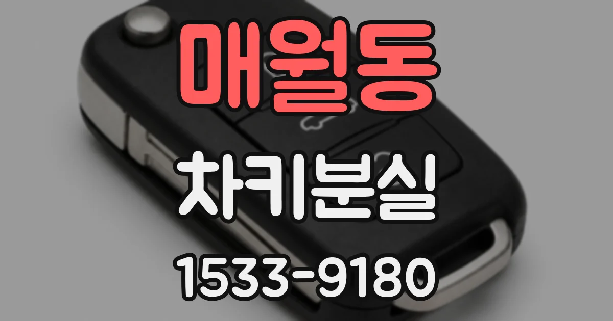 매월동 차키분실