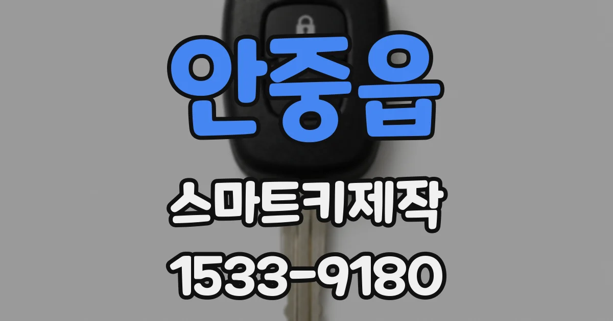 안중읍 스마트키제작
