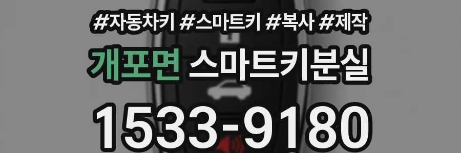개포면 스마트키분실