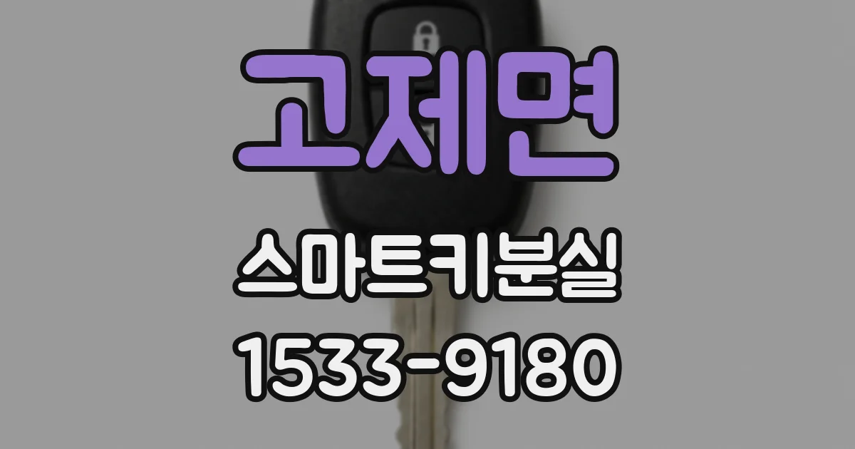 고제면 스마트키분실