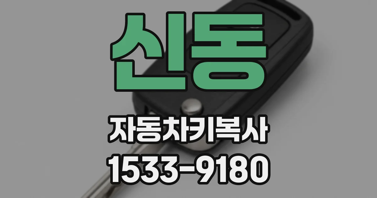 신동 자동차키복사
