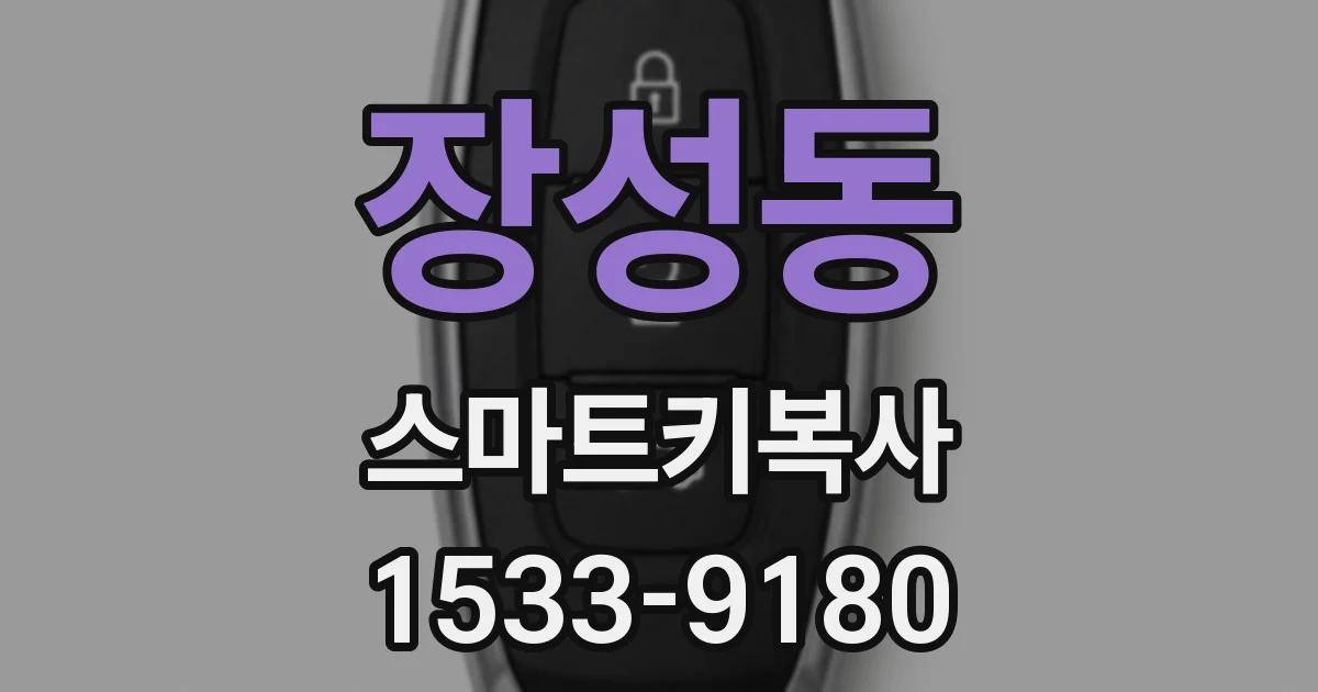 장성동 스마트키복사