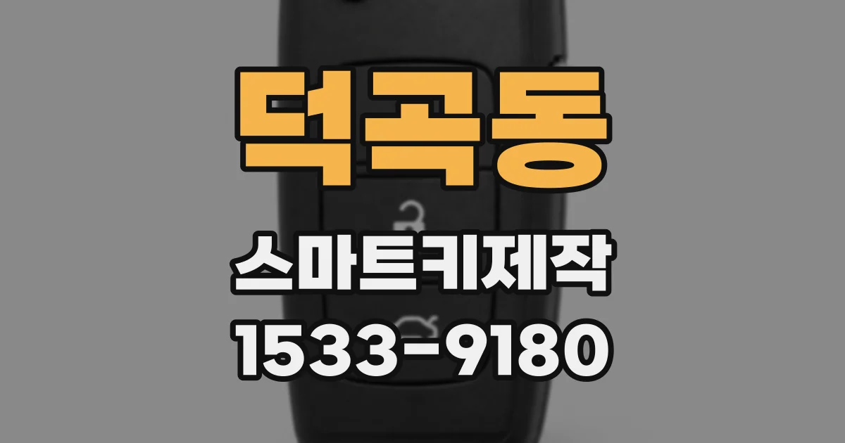 덕곡동 스마트키제작