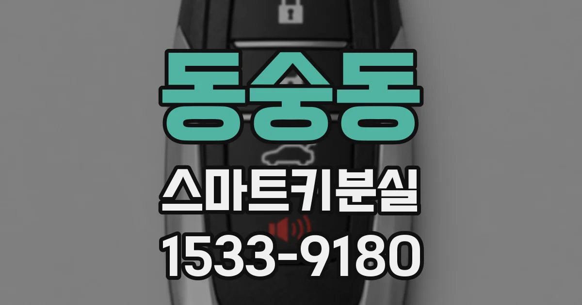 동숭동 스마트키분실