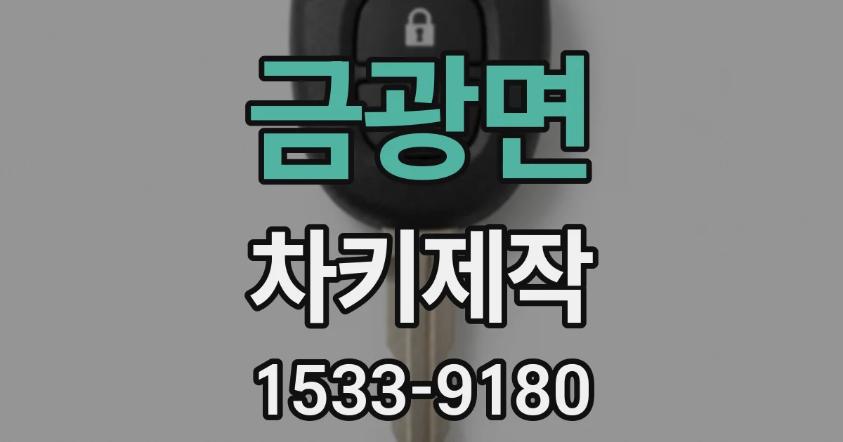 금광면 차키제작