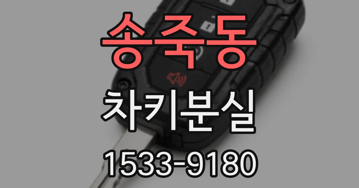 송죽동 차키분실