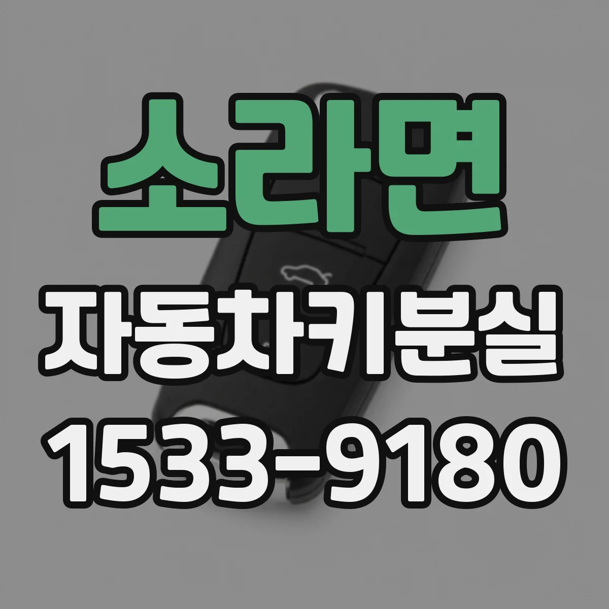 소라면 자동차키분실