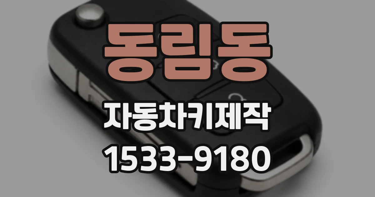 동림동 자동차키제작