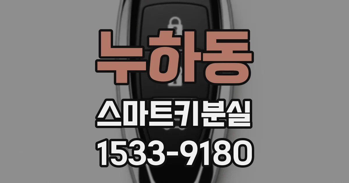 누하동 스마트키분실